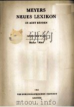 MEYERS NEUES LEXIKON IN ACHT B?NDEN SECHHSTER BAND（1963 PDF版）
