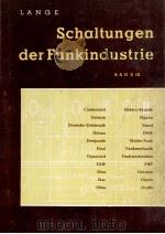 SCHALTUGEN DER FUNKINDUSTRIE BAND III 1960 PDF电子版封面