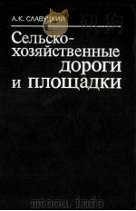 СЕЛЬСКО-ХОЗЯЙСТВЕННЫЕ ДОРОГИ И ПЛОЩАДКИ 1980 PDF电子版封面 А.К.СЛАВУЦКИЙ