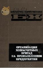 БЕ ОРГАНИЗАЦИЯ ХОЗРАСЧЕТНЫХ БРИГАД НА ПРОМЫШЛЕННОМ ПРЕДПРИЯТИИ 1984 PDF电子版封面 А.В.КРУШЕВСКОГО