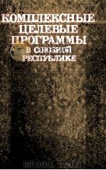 КОМПЛЕКСНЫЕ ЦЕЛЕВЫЕ ПРОГРАММЫ В СОЮЗНОЙ РЕСПУБЛИКЕ 1984 PDF电子版封面 НАУЧНО-ИССЛЕДОВАТЕЛЬСКИЙ ЭКОНО