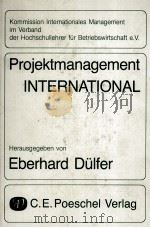 PROJEKTMANAGEMENT INTERNATIONAL 1982 PDF电子版封面