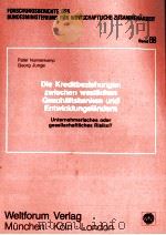 DIE KREDITBEZIEHUNGEN ZWISCHEN WESTLICHEN GESCH?FTSBANKEN UND ENTWICKLUNGSL?NDERN（1985 PDF版）