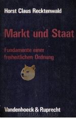 MARKT UND STAAT 1981 PDF电子版封面