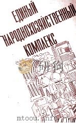 ЕДИНЫЙ НАРОДНОХОЗЯЙСТВЕННЫЙ КОМПЛЕКС 1983 PDF电子版封面