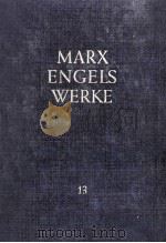 KARL MARX FRIEDRICH ENGELS BAND 13 1961 PDF电子版封面