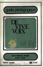 DE VIVE VOLX 1972 PDF电子版封面