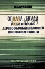 ОПЛАТА ТРУДА РАБОТНИКОВ ДЕРЕВООБРАБАТЫВАЮЩЕЙ ПРОМЫШЛЕННОСТИ 1963 PDF电子版封面 И.С. КУЛАГИН