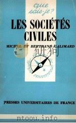 LES SOCIéTéS CIVILES 1981 PDF电子版封面 MICHEL ET BERTRAND CALIMARD