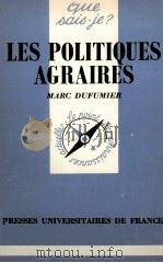 LES POLITIQUES AGRAIRES 1986 PDF电子版封面 MARC DUFUMIER