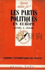 LES PARTIS POLITIQUES EN EUROROPE 1978 PDF电子版封面 DANIEL L.SEILER