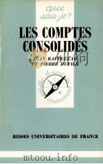 LES COMTES CONSOLIDéS 1984 PDF电子版封面 JEAN RAFFEGEAU