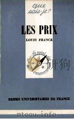 LES PRIIX 1958 PDF电子版封面 LOUIS FRANCK