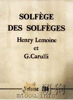 SOLFèGE DES SOLFèGES PDF电子版封面 HENRY LEMOINE