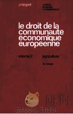 LE DROIT DE LA COMMUNAUTE ECONO9IQUE EUROPEENNE VOLUME4（1973 PDF版）