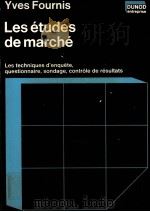 LES éTUDES DE MARCHé 1974 PDF电子版封面 YVES FOURNIS