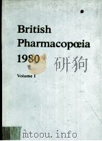 BRITISH PHARMACOPOEIA 1980 VOLUMEⅠ（ PDF版）