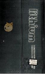 LITHIUM CONTROVERSIES AND UNRESOLVED ISSUES（1979 PDF版）