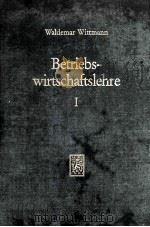 Betriebswirtschaftslehre:Ein Einfuhrendes Lehrbuch 1982 PDF电子版封面 3163445500