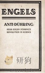 FREDERICK ENGELS ANTI DUHRING THIRD EDITION PDF电子版封面