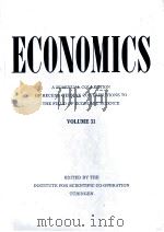 ECONOMICS A BIANNUAL COLLECTION OF RECENT GERMAN CONTRIBUTIONS TO THE FIELD OF ECONOMIC SCIENCE 1985 PDF电子版封面
