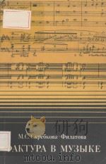 ФАКТУРА В МУЗЫКЕ 1985 PDF电子版封面 СКРЕБКОВА-ФИЛАТОВА.М.С曲