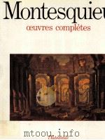 Oeuvres complètes 1964 PDF电子版封面 2020007142 Montesquieu