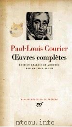 Oeuvres complètes 1951 PDF电子版封面