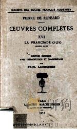 Oeuvres complètes : XVI 2 1952 PDF电子版封面