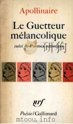 Le guetteur mélancolique 1952 PDF电子版封面 2070300102
