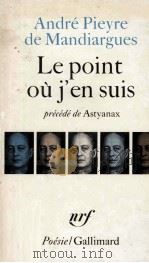 Le point où j'en suis 1964 PDF电子版封面