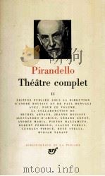 Thé?tre complet II 1977 PDF电子版封面 9782070108794
