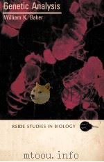 GENETIC ANALYSIS（1965 PDF版）