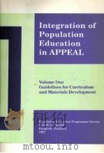 INTEGRATION OF POPULATION EDUCATION IN APPEAL VOLUME ONE 1992 PDF电子版封面