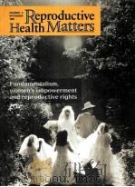 REPRODUCTIVE HEALTH MATTERS 8 NOVEMBER 1996 1996 PDF电子版封面 MARGE BERER