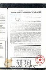 MOTHER OR MISTRESS BUT NEVER A MONK:BUDDHIST NOTIONS OF FEMALE GENDER IN RURAL THAILAND（ PDF版）