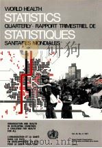 WORLD HEALTH STATISTICS QUARTERLY RAPPORT TRIMESTRIEL DE STATISTIQUES SANITAIRES MONDIALES（ PDF版）