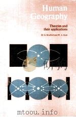 HUMAN GEOGRAPHY THEORIES AND THEIR APPLICATIONS（1977 PDF版）