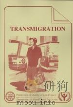 TRANSMIGRATION PROMOTION OF QUALITY OF LIFE PROJECT DEPARTMENT OF NON-FORMAL EDUCATION PDF电子版封面