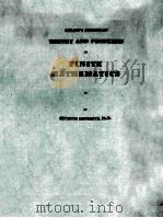 SCHAUM'S OUTLINE OF THEORY AND PROBLEMS OF FINITE MATHEMATICS（1966 PDF版）