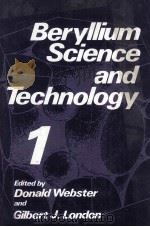 BERYLLIUM SCIENCE AND TECHNOLOGY 1（1979 PDF版）
