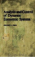 ANALYSIS AND CONTROL OF DYNAMIC ECONOMIC SYSTEMS（1975 PDF版）