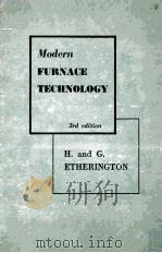 MODERN FURNACE TECHNOLOGY 3RD DEITION（1961 PDF版）