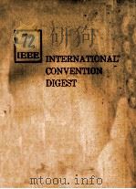 IEEE INTERNATIONAL CONVENTION DIGEST 1972（1972 PDF版）