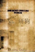 1000 MOST OBSCURE WORDS（1990 PDF版）