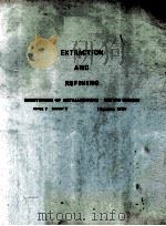 EXTRACTION AND REFINING INSTITUTION OF METALLURGISTS REVISEW COURSE SERIES 2 NUMBER 4 (NOVEMBER 1970（1970 PDF版）