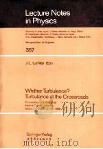 LECTURE NOTES IN PHYSICS 357 WHITHER TURBULENCE? TURBULENCE AT THE CROSSROADS（1989 PDF版）