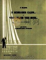 在沉默的公园及其他(歌曲,钢琴伴奏) 俄文 1960 PDF电子版封面