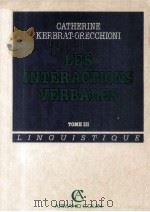 Les Interactions Verbales Tome III（1994 PDF版）
