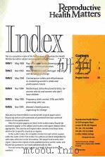 REPORDUCTIVE HEALTH MATTERS INDEX（ PDF版）